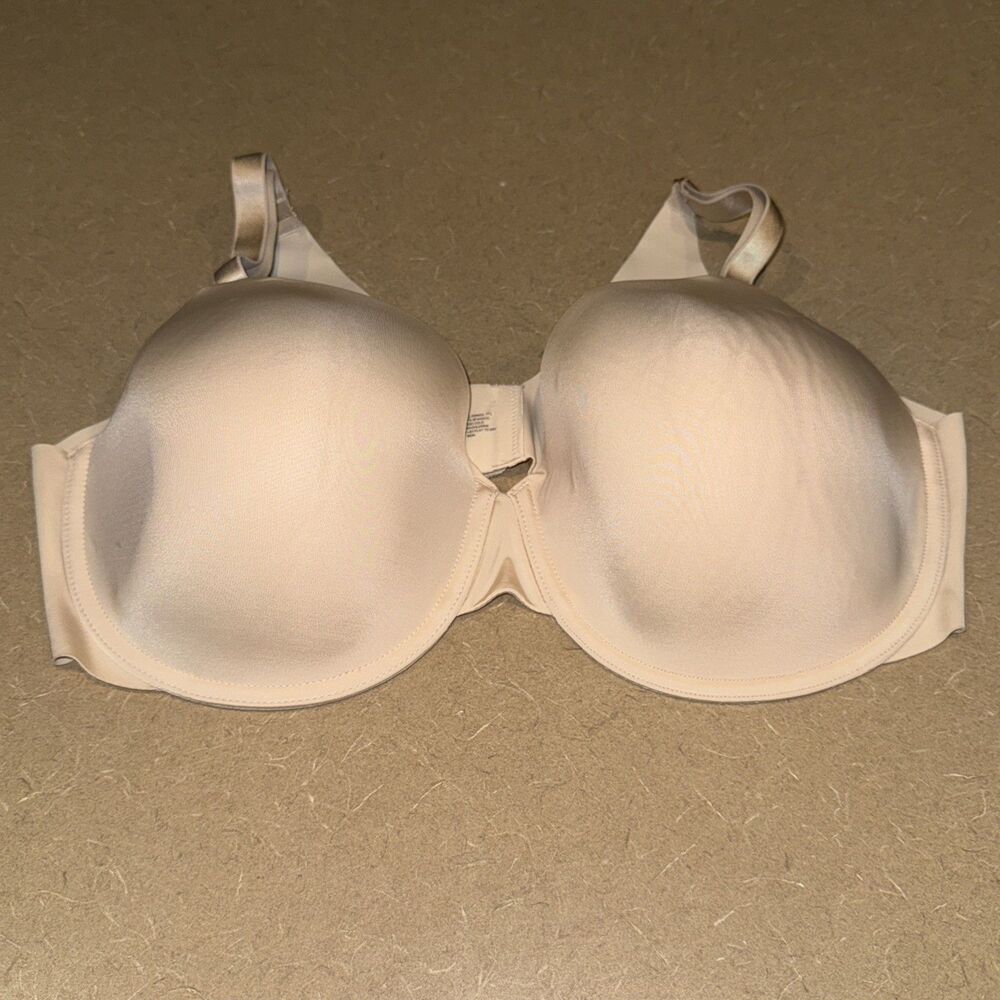 EUC Soma Size 40D Vanishing 360 Perfect Coverage Bra Light Nude Beige Underwire